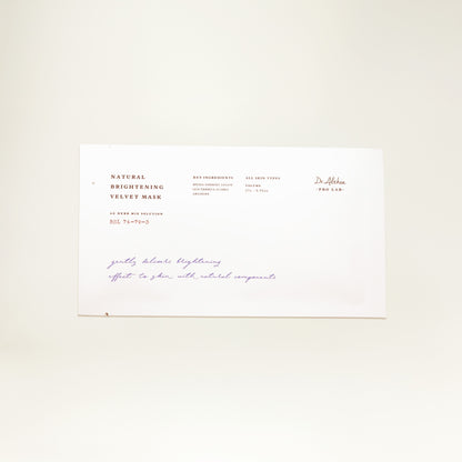 Dr. Anthea Natural Brightening Velvet Mask