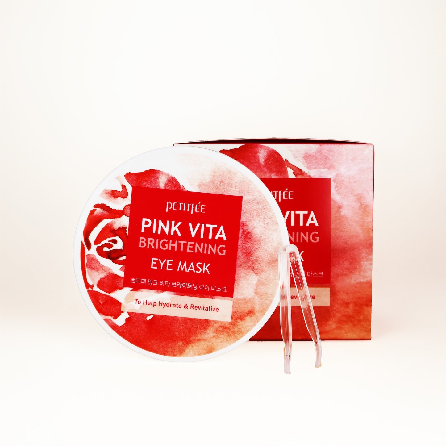 Petitfée Pink Vita Brightening Eye Mask 60 patchs hydrogel Eclaircit les cernes